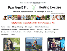 Tablet Screenshot of painfreeandfit.com